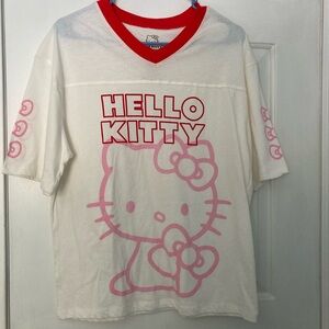 Hello Kitty Short Sleeve Tee - Cream and Red